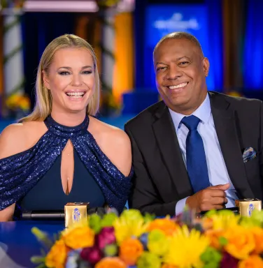 Rebecca Romijn and Rodney Peete