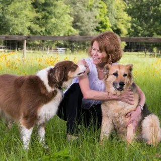 Dr. Sheilah Robertson and dogs